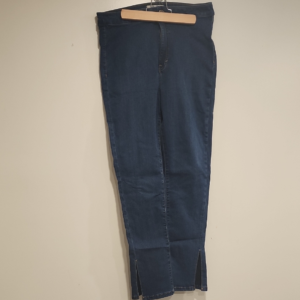 Free People Midnight Blue Straight Leg Jeans